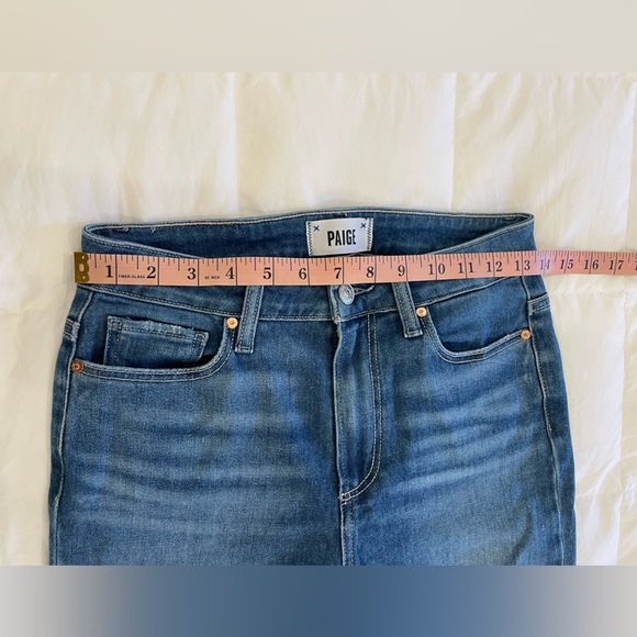 Women’s Hoxton Crop Paige Jeans with frayed ankle Size 27 - Picture 2 of 13